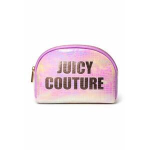 Juicy Couture Iridescent Croc Embossed Cosmetic Pouch / Makeup Bag